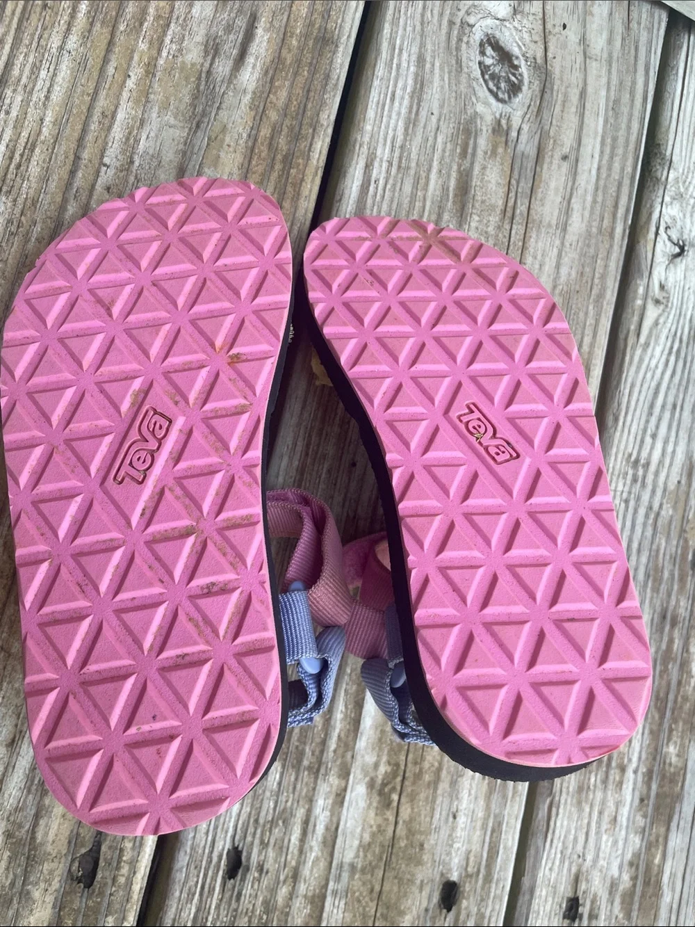 Teva Original Universal Kids Pink Purple Yellow Sport Sandals Size K13